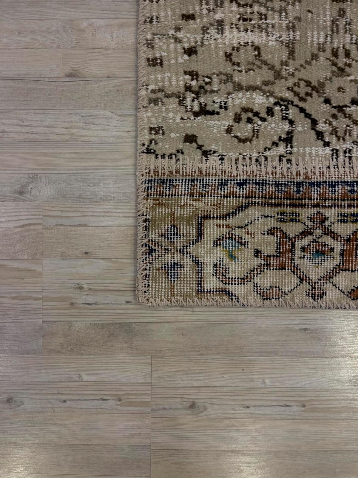 Handmade Patchwork Rug — detail view 4, handmade vintage rug