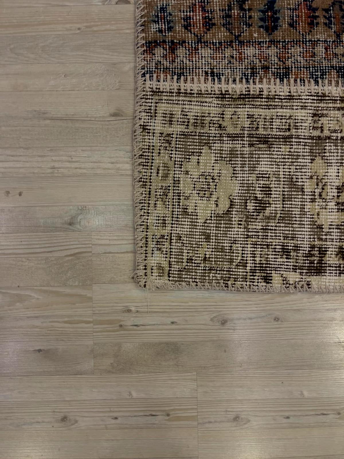 Unique Handwoven Patchwork Rug — detail view 5, handmade vintage rug