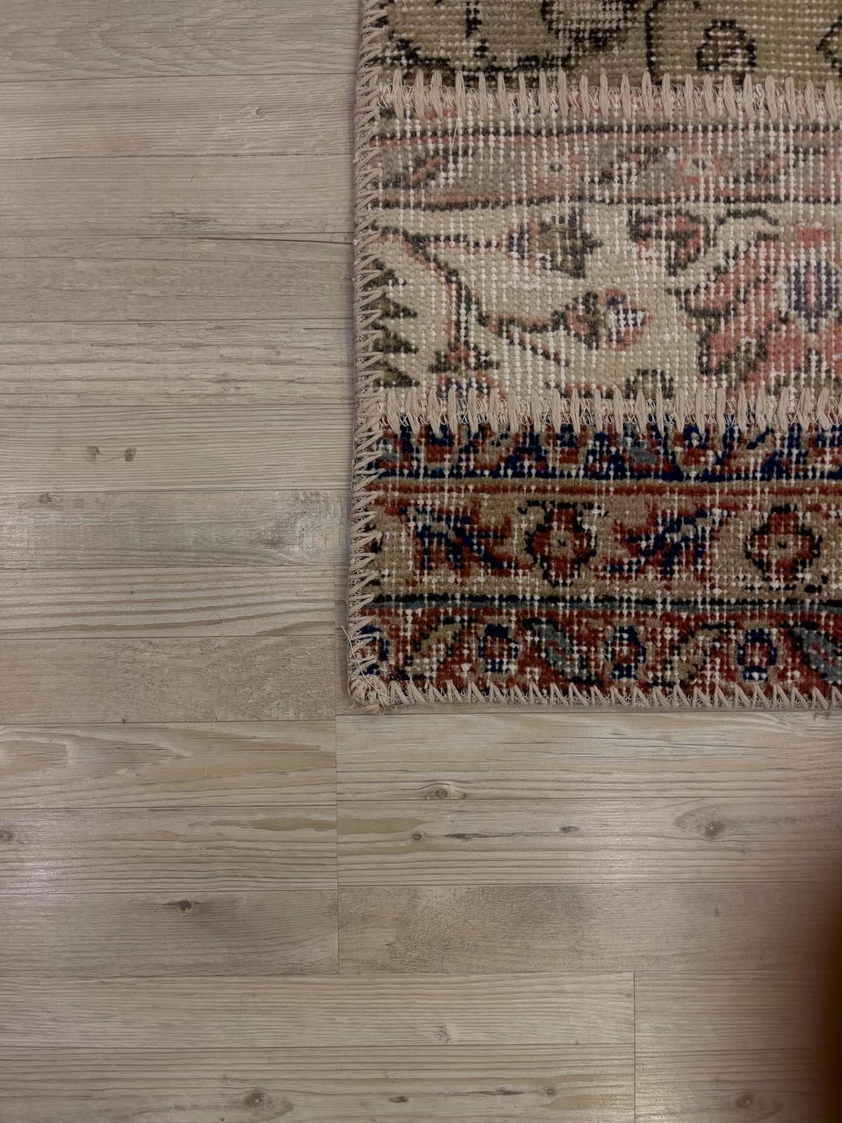 Handmade Patchwork Elegant Design Rug — detail view 5, handmade vintage rug