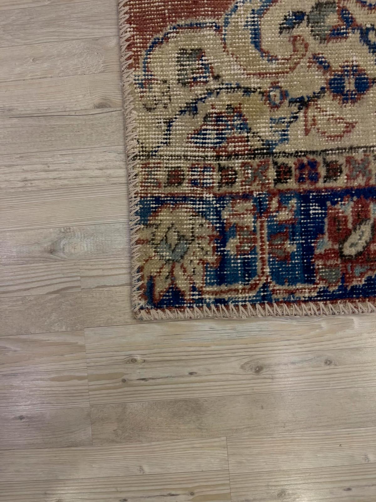 Unique Classic-Style Handmade Patchwork Rug — detail view 4, handmade vintage rug