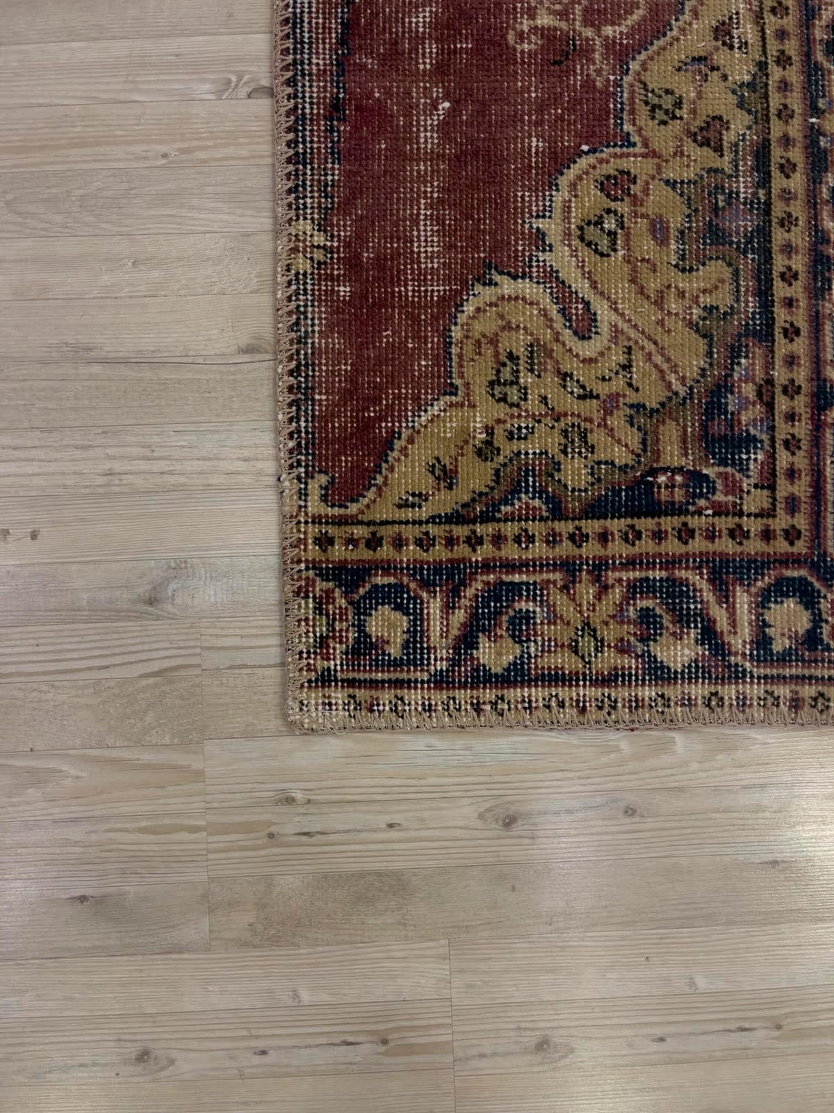 A Unique and Beautiful Custom Patchwork Rug — detail view 4, handmade vintage rug