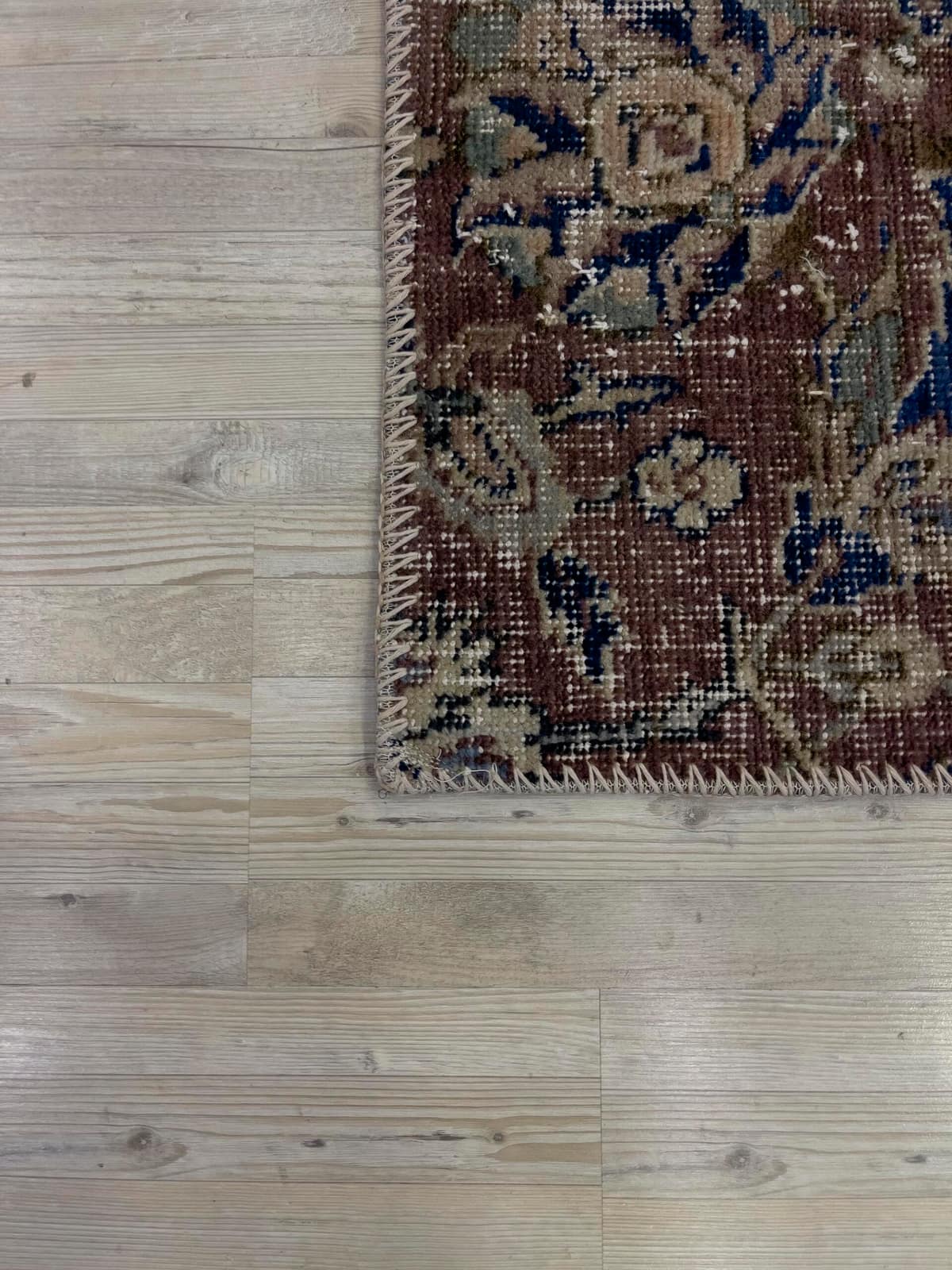 A Unique and Beautiful Handcrafted Patchwork Rug — detail view 3, handmade vintage rug