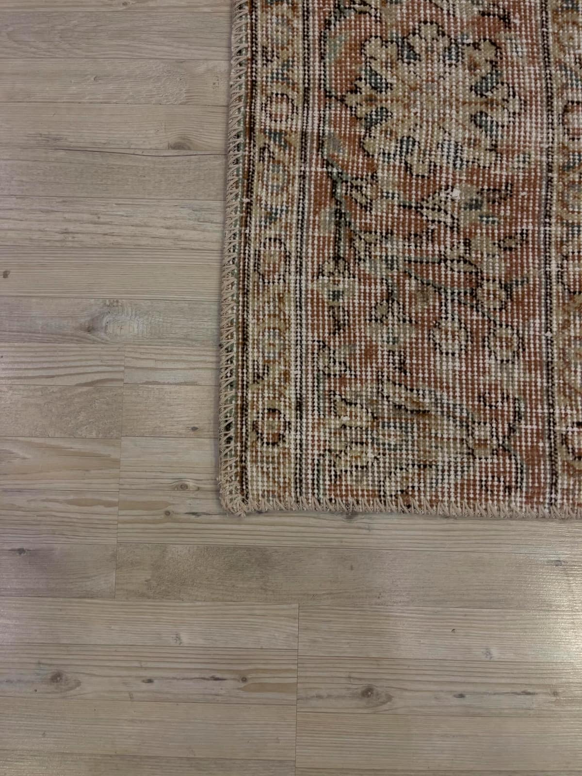 Modern, One-of-a-Kind Custom Patchwork Rug — detail view 3, handmade vintage rug