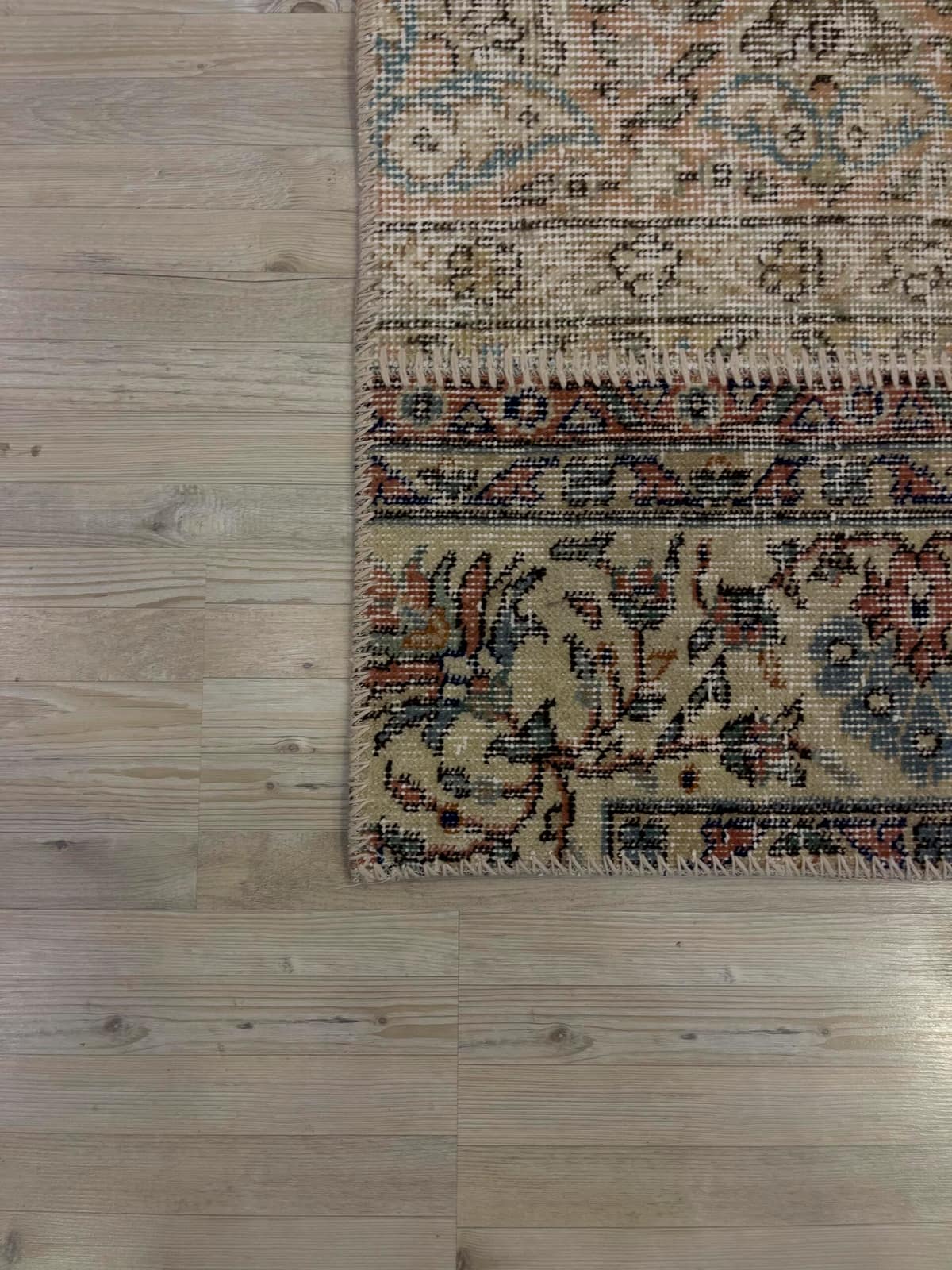 Handmade Patchwork Elegant Design Rug — detail view 3, handmade vintage rug