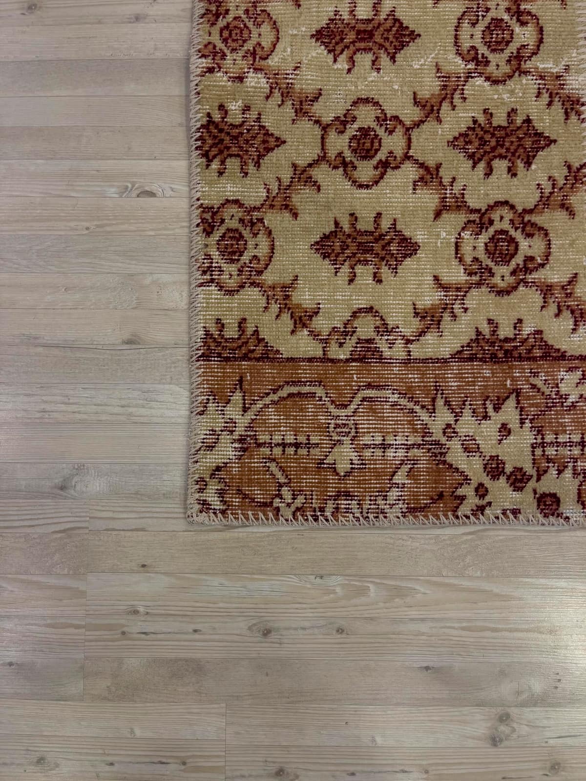 Unique Classic-Style Custom Patchwork Rug — detail view 4, handmade vintage rug