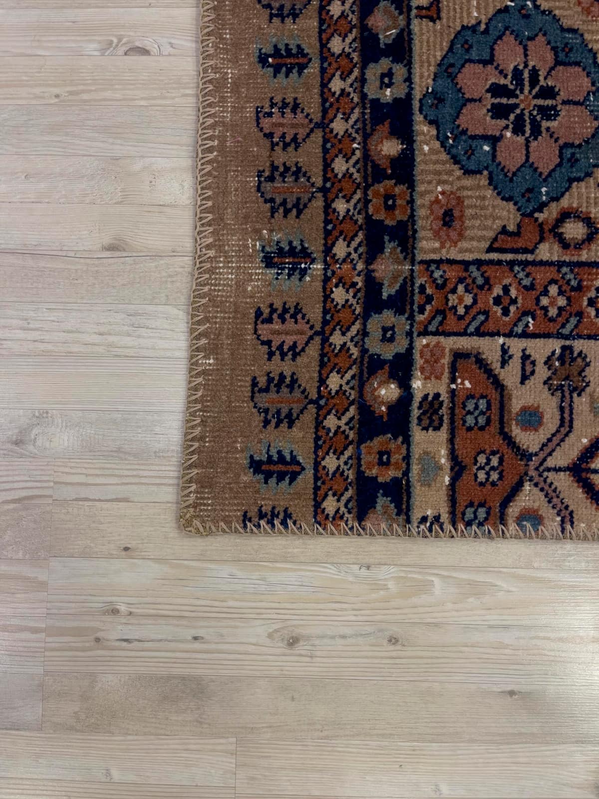 Handmade Patchwork Elegant Design Rug — detail view 5, handmade vintage rug