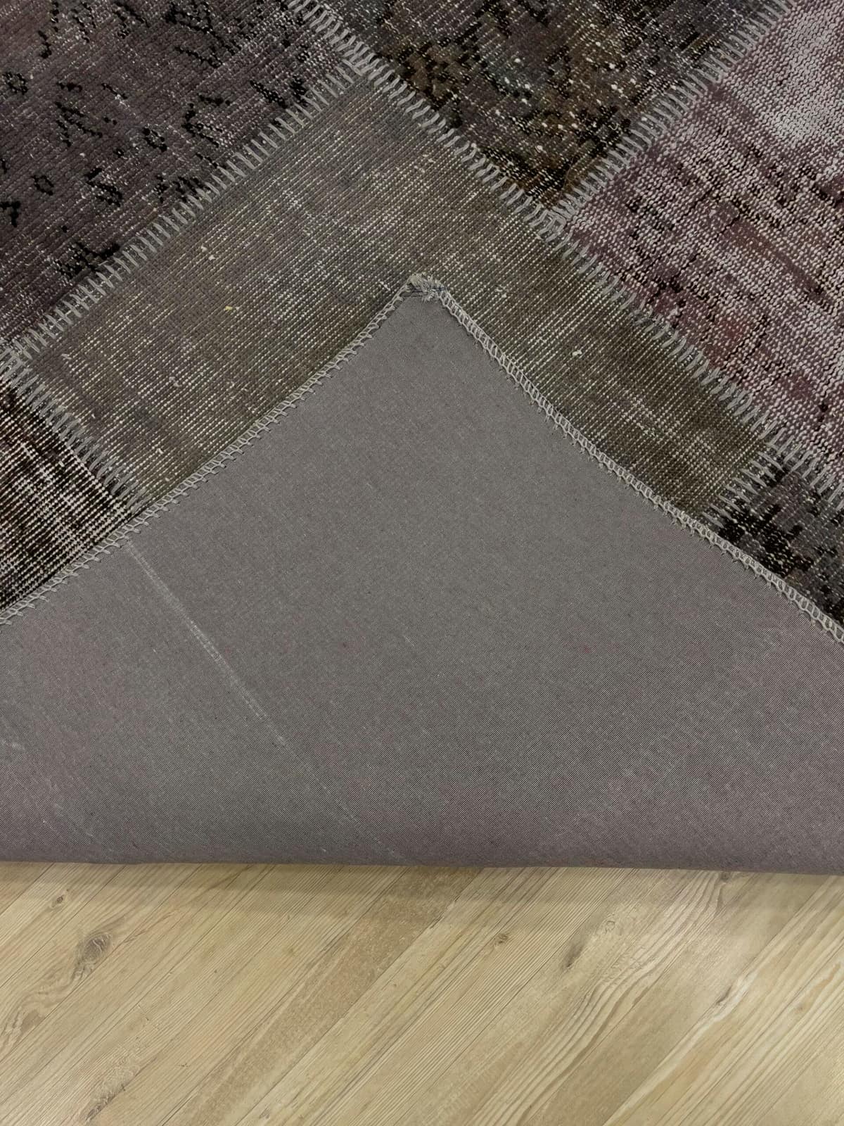 Unique Classic-Style Custom Patchwork Rug — detail view 3, handmade vintage rug
