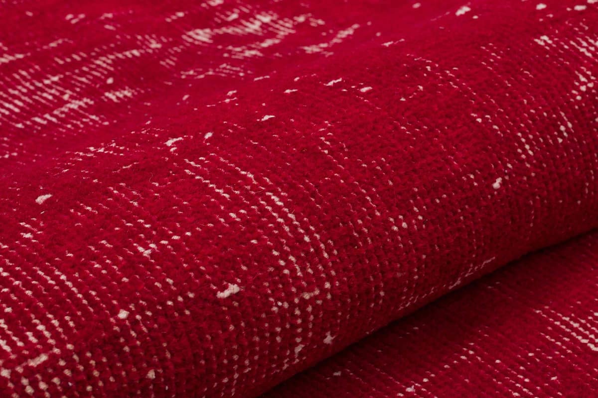 Distressed Vintage Handwoven Rug — detail view 4, handmade vintage rug