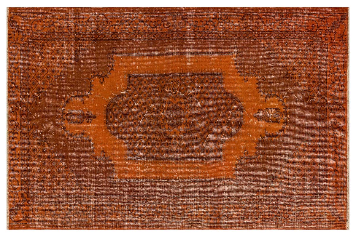 Distressed Vintage Handwoven Rug — detail view 3, handmade vintage rug
