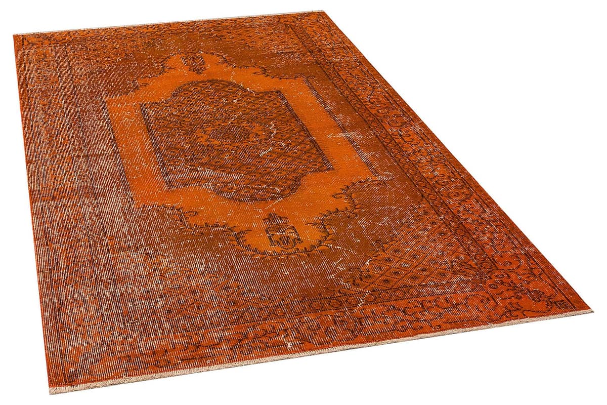 Distressed Vintage Handwoven Rug, vintage rug, Handmade, hand-knotted wool, size 114 × 195 cm, from Bergama
