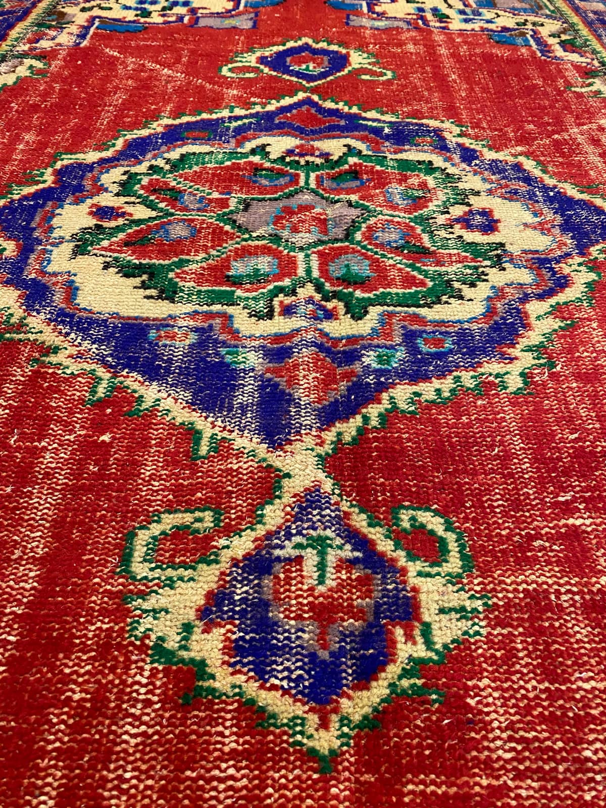 Handwoven Vintage Rug — detail view 4, handmade vintage rug