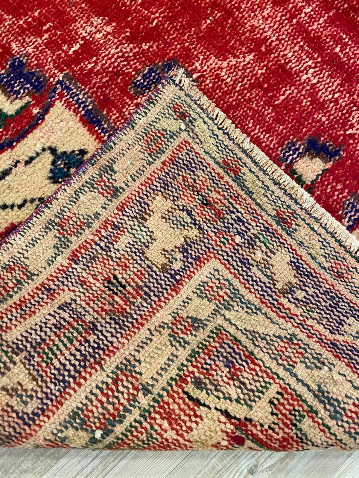 Handwoven Custom-Designed Rug — detail view 5, handmade vintage rug