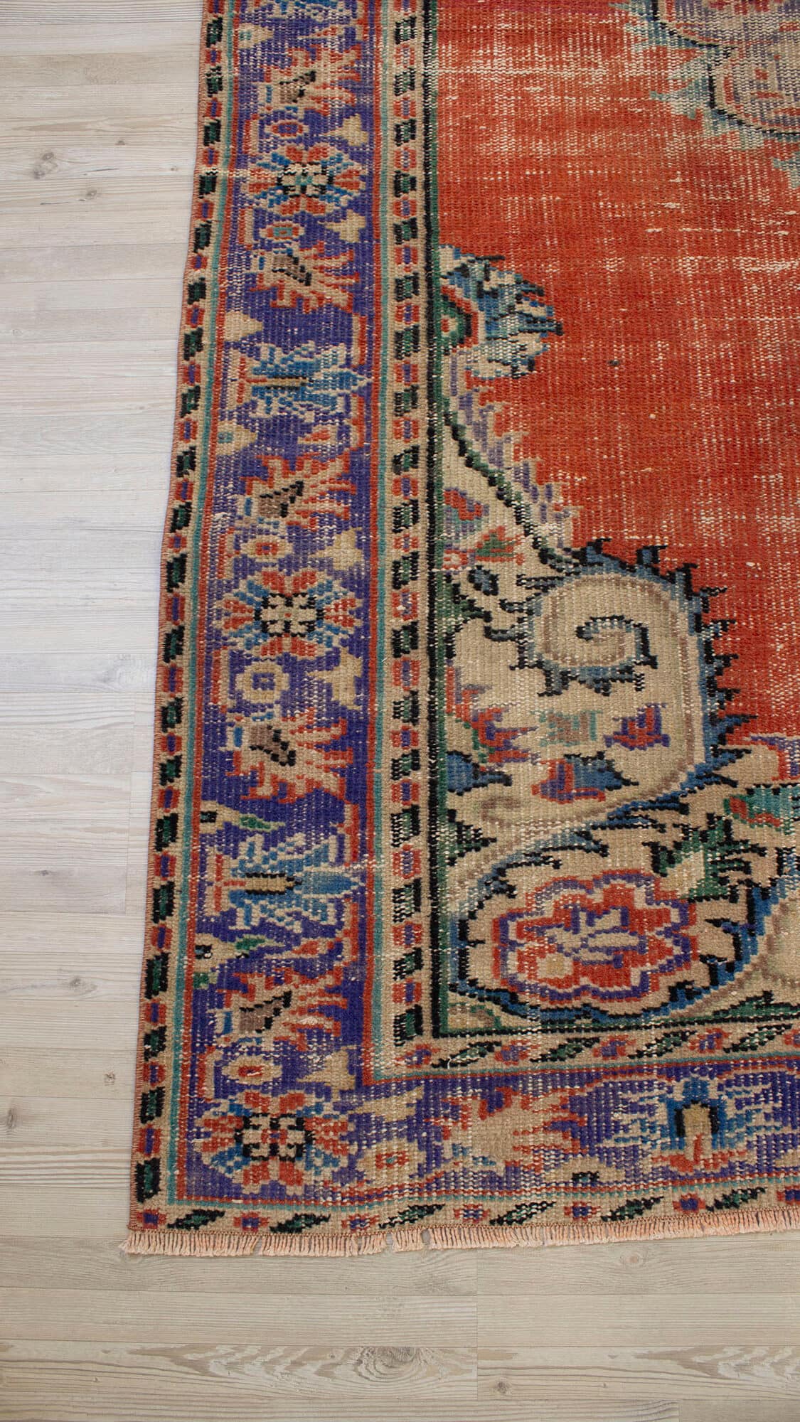 Vintage Handwoven Rug — detail view 4, handmade vintage rug
