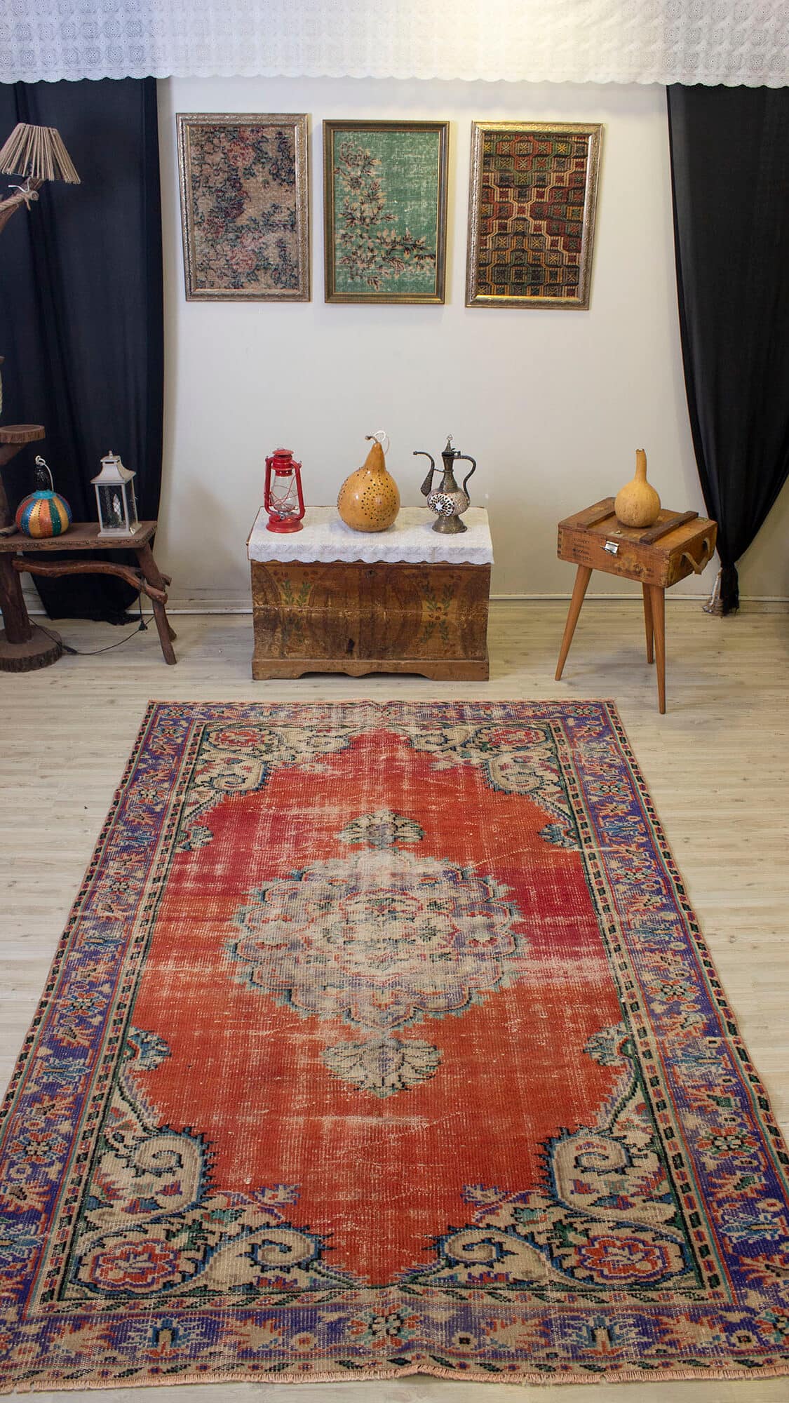 Vintage Handwoven Rug — detail view 5, handmade vintage rug