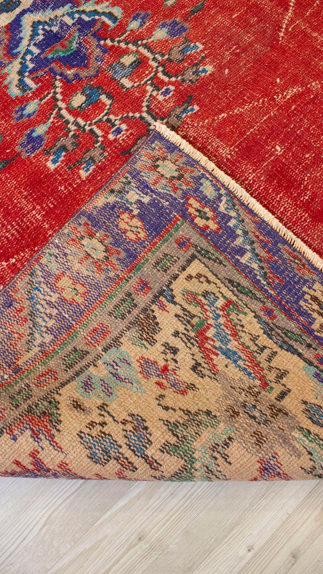Traditional Vintage Handmade Rug 10,500 — detail view 5, handmade vintage rug