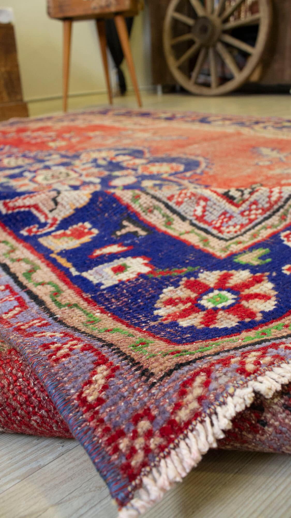 Handwoven Custom-Designed Rug — detail view 3, handmade vintage rug
