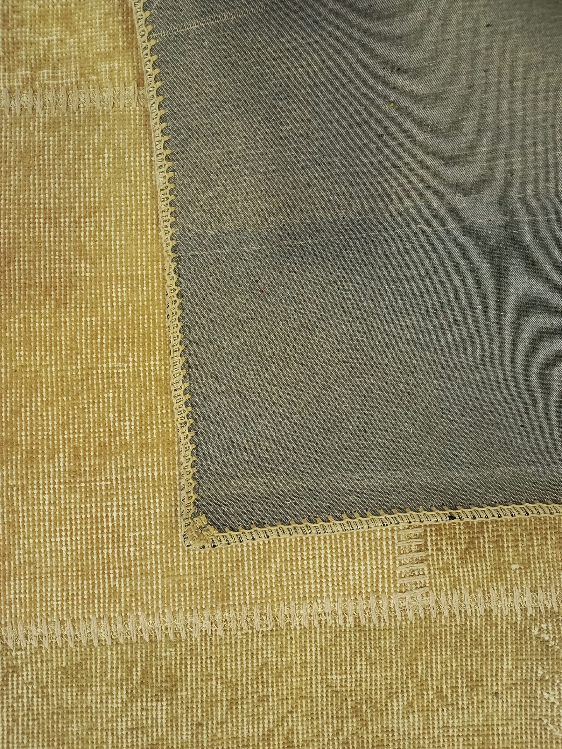 Vintage-Style Wool Patchwork Rug — detail view 5, handmade vintage rug
