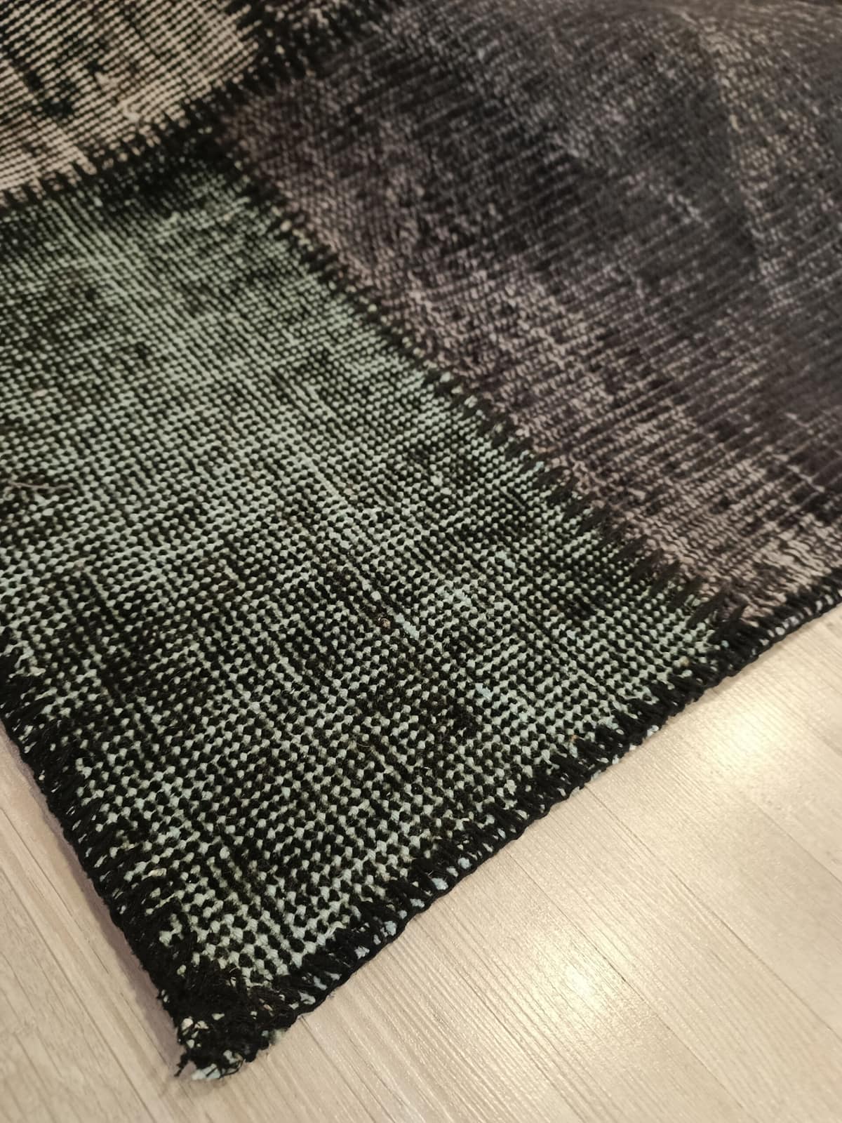 Traditional Handmade Patchwork Rug — detail view 5, handmade vintage rug