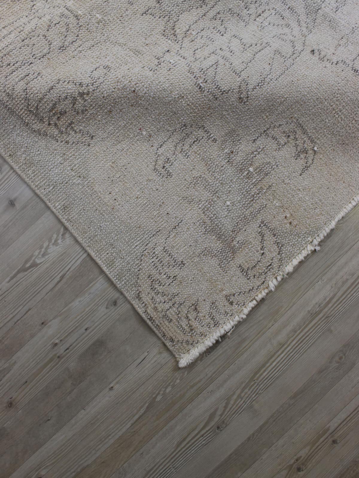 Handmade Wool Rug — detail view 3, handmade vintage rug