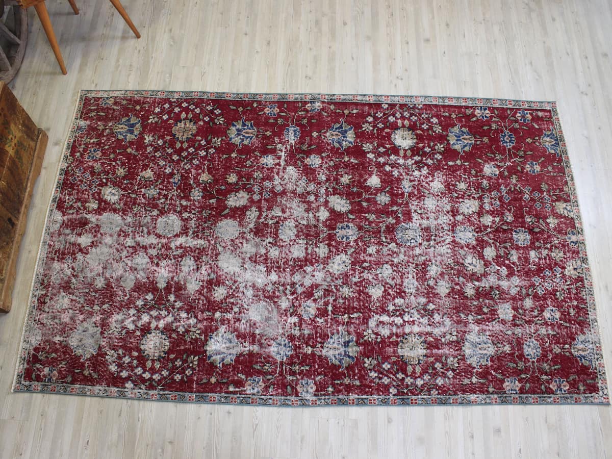 Vintage Hand-Woven Rug — detail view 3, handmade vintage rug