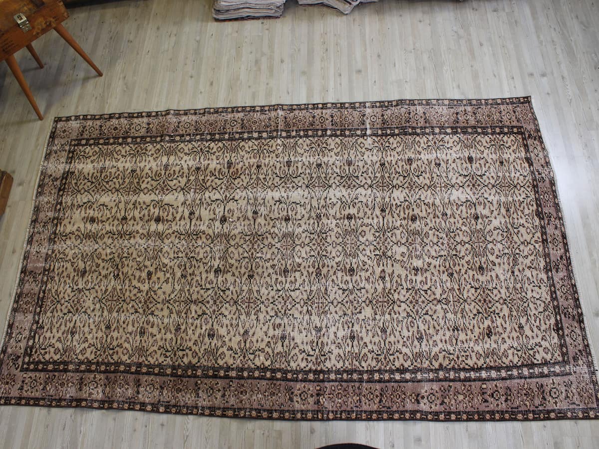 Vintage Handmade Rug — detail view 2, handmade vintage rug