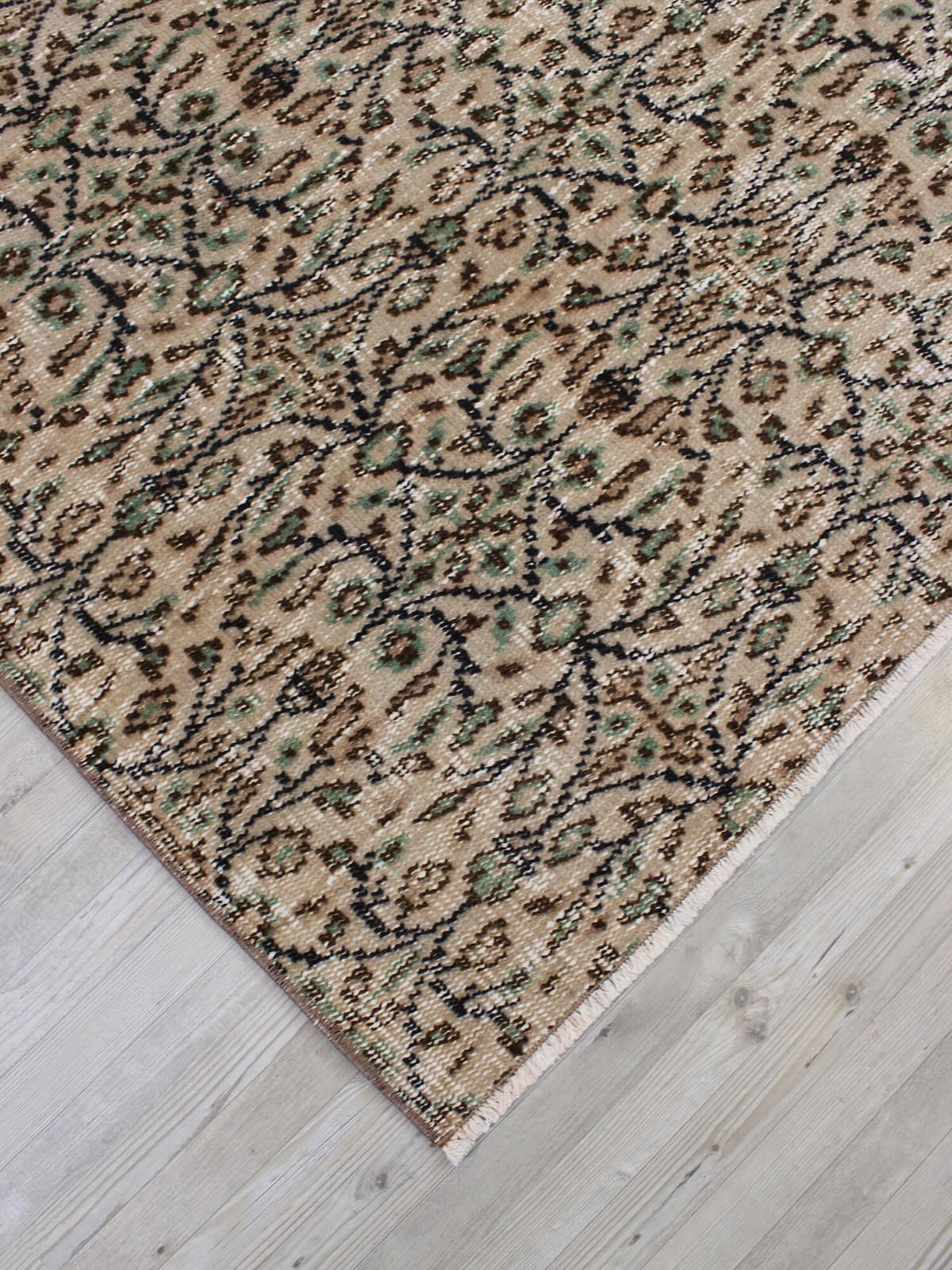 Handmade Rug — detail view 2, handmade vintage rug