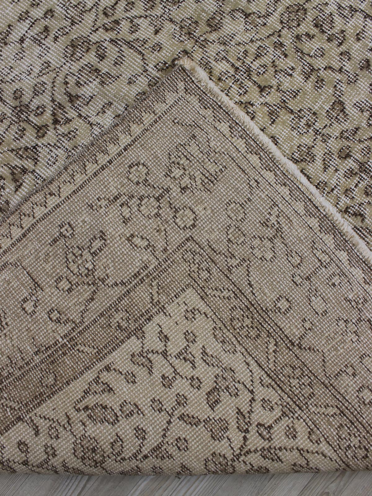 Vintage Handmade Rug — detail view 3, handmade vintage rug