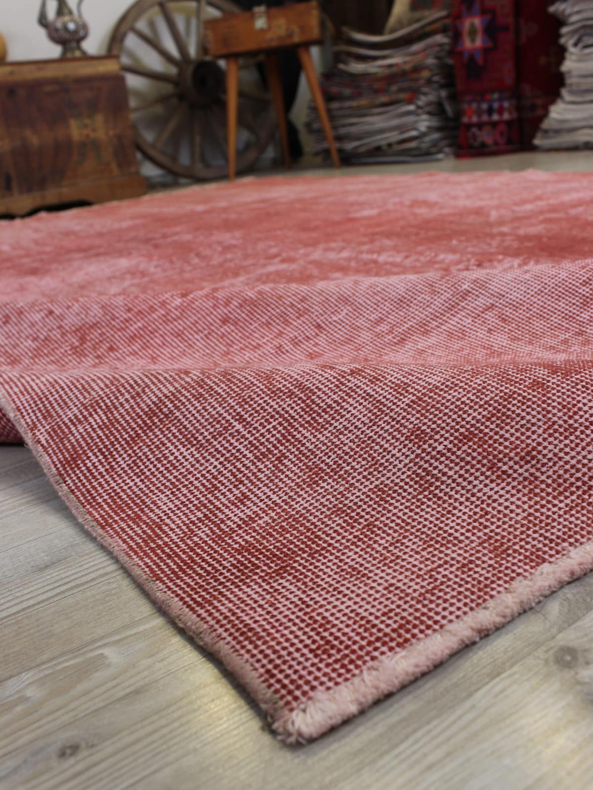 Handmade Vintage Wool Rug — detail view 4, handmade vintage rug