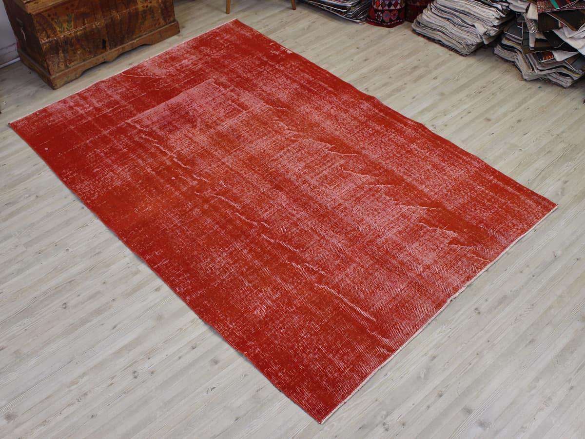 Vintage Handmade Rug, vintage rug, Handmade, hand-knotted wool, size 158 × 236 cm, from Milas