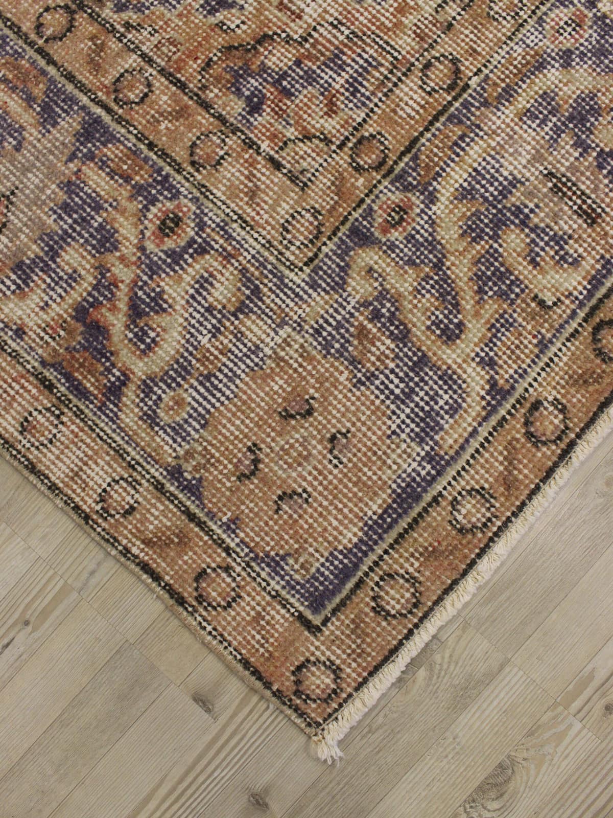 Handmade Wool Rug, Vintage — detail view 5, handmade vintage rug