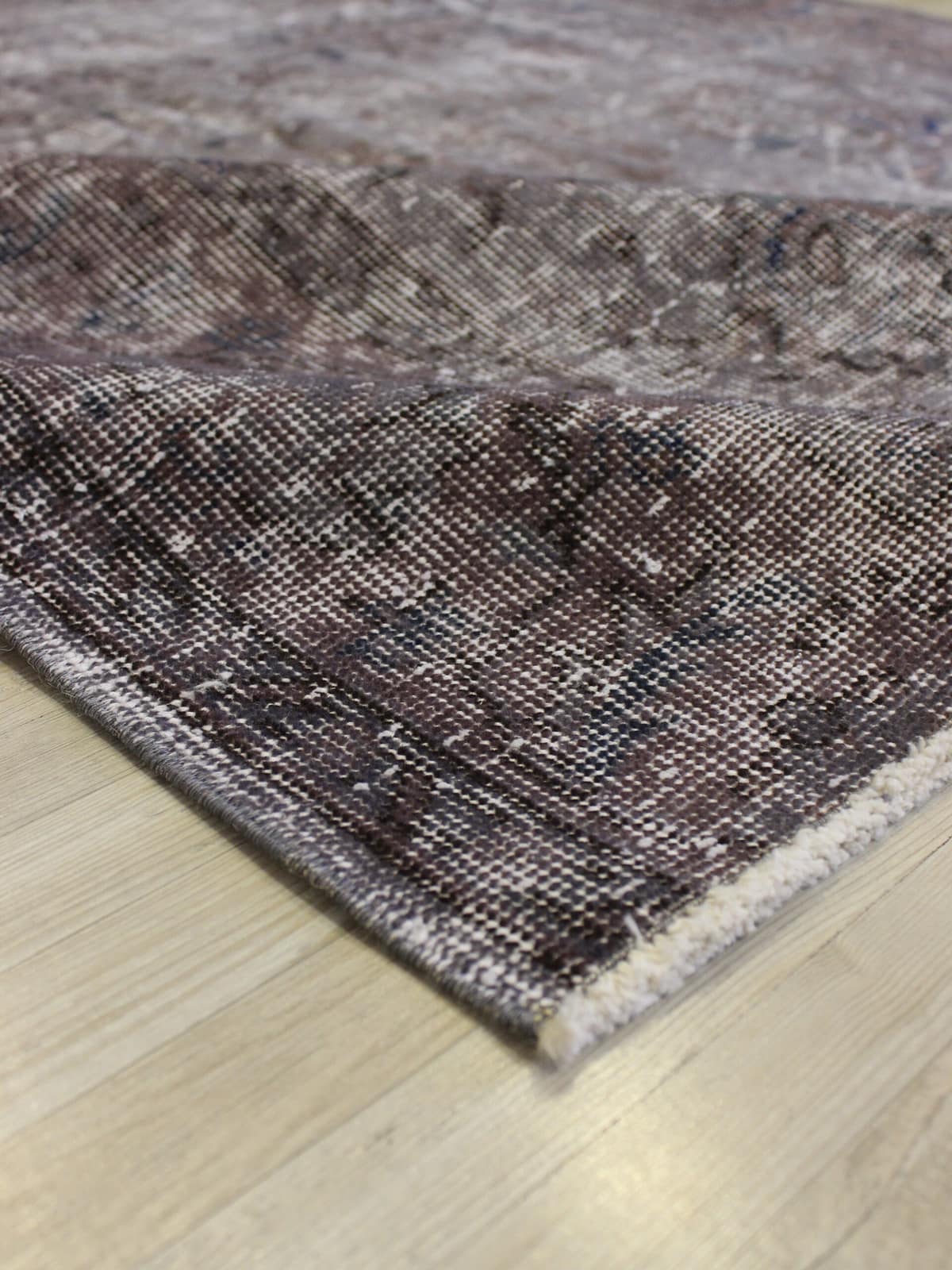 Handmade Wool Rug — detail view 3, handmade vintage rug