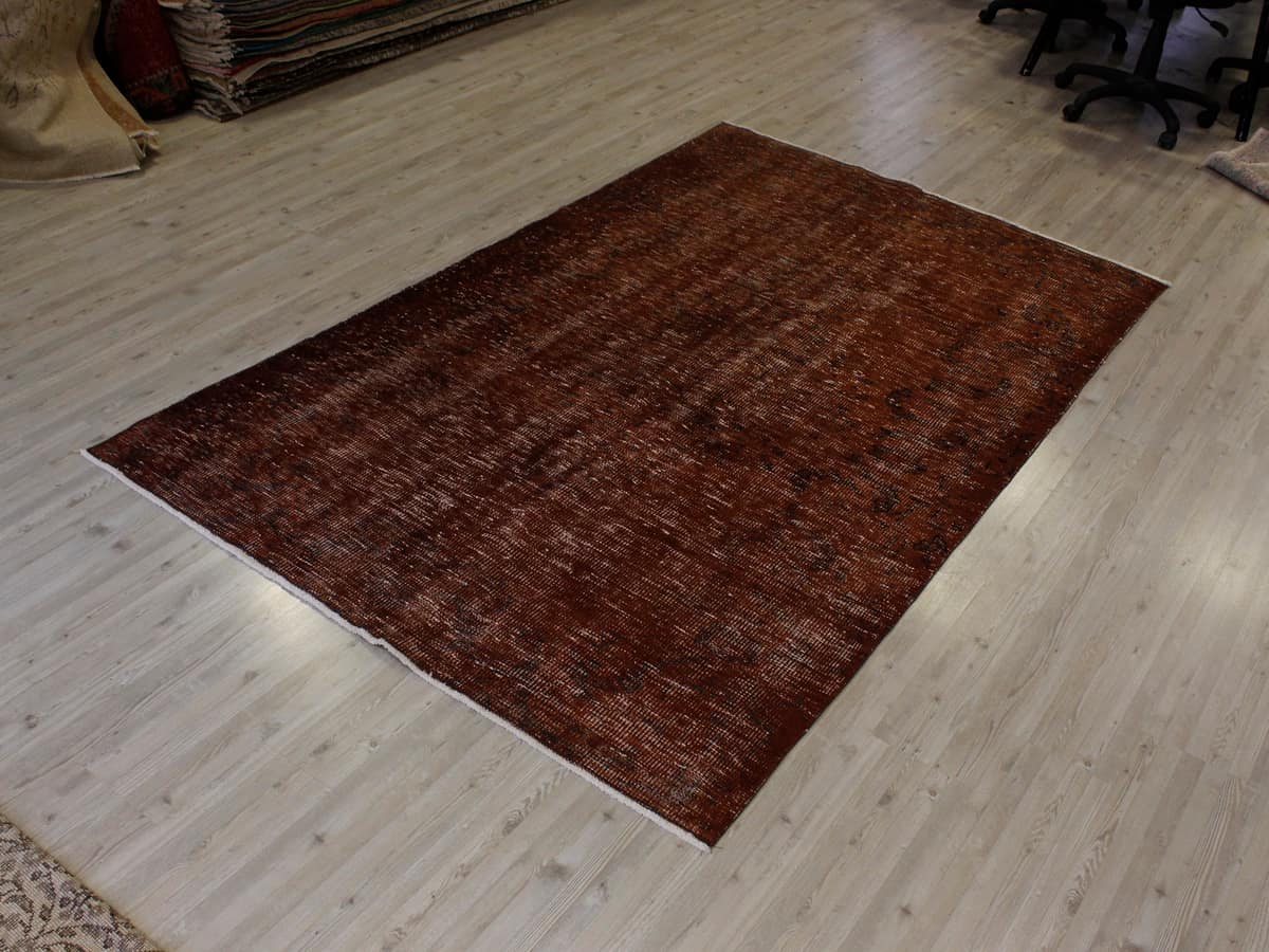 Vintage-Style Handmade Wool Rug, vintage rug, Handmade, hand-knotted cotton, size 154 × 245 cm, from Kayseri