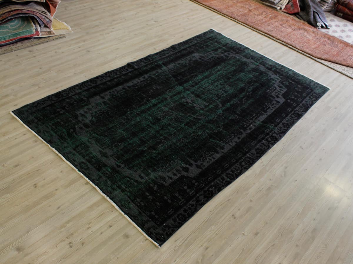 Handmade Distressed Rug — detail view 4, handmade vintage rug