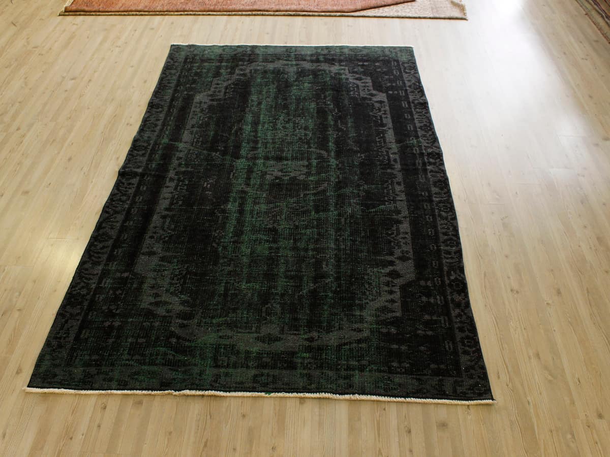 Handmade Distressed Rug — detail view 5, handmade vintage rug
