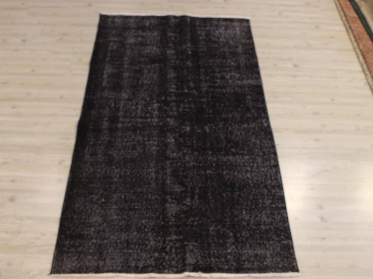 Distressed Vintage Hand-Knotted Rug — detail view 2, vintage vintage rug