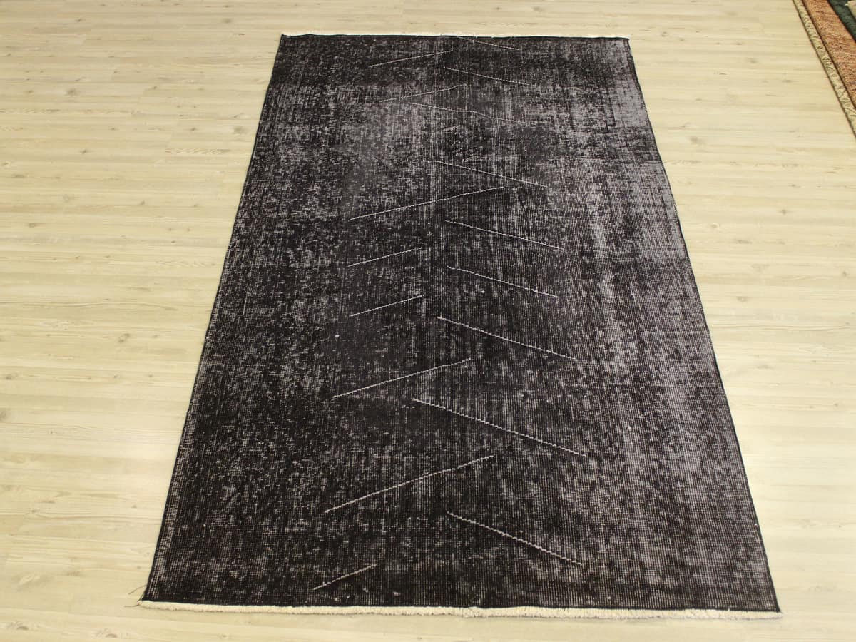 Vintage Handwoven Wool Rug — detail view 2, handmade vintage rug