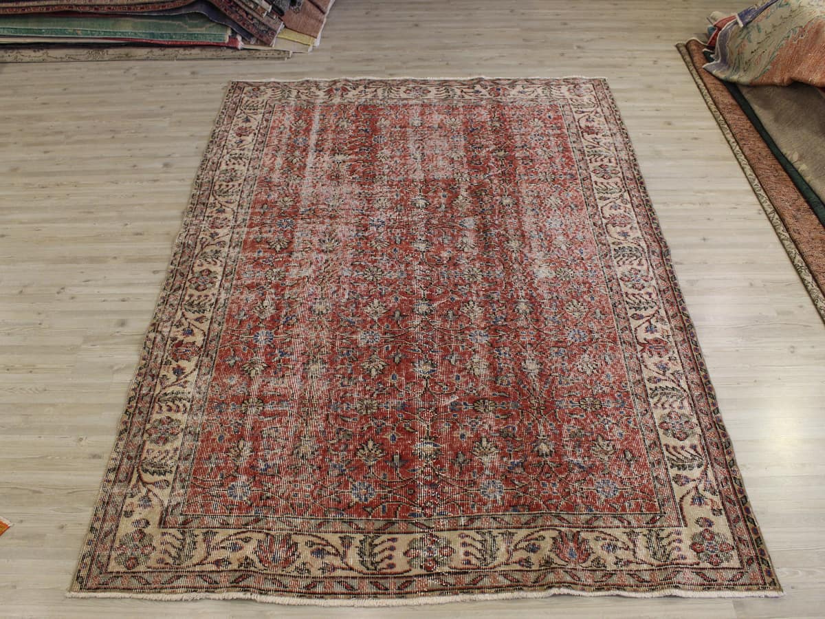 Vintage Rug — detail view 2, handmade vintage rug
