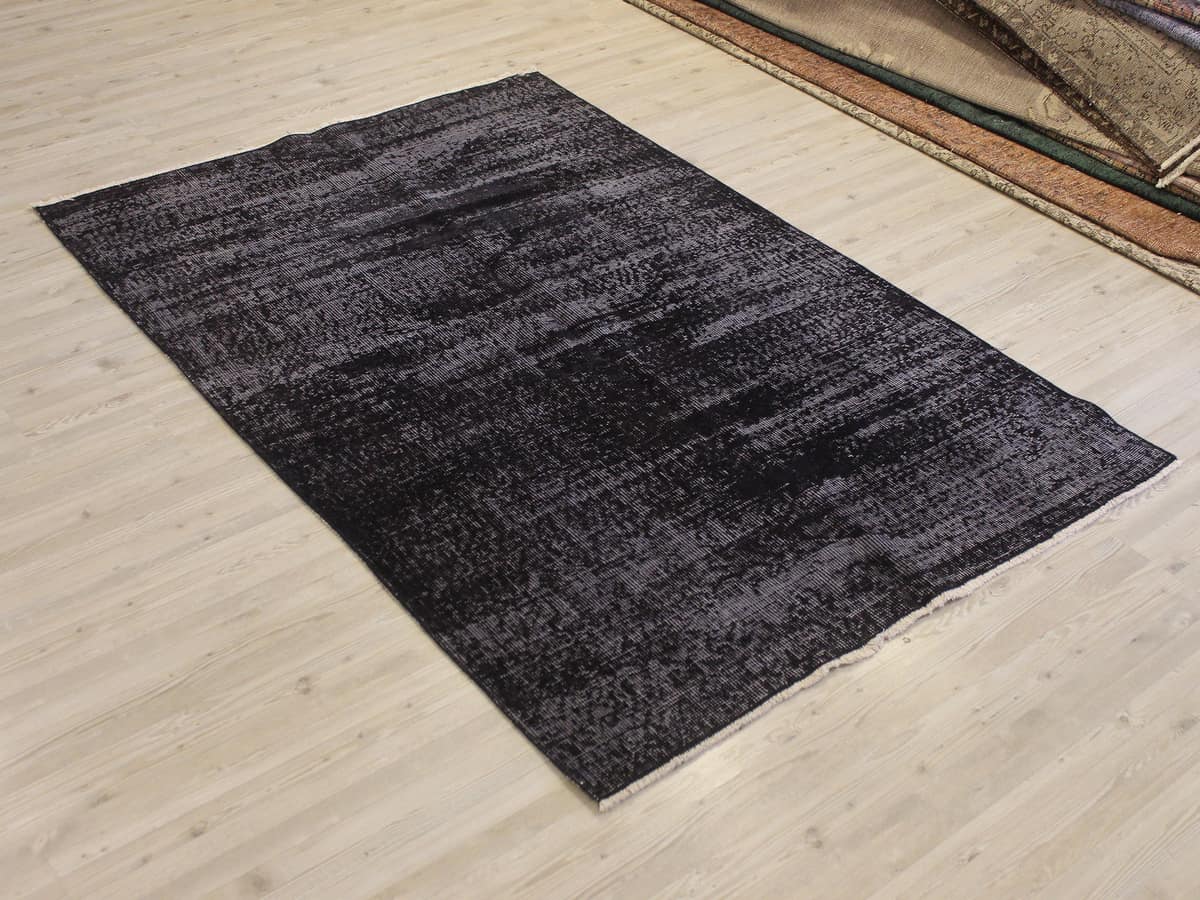 Distressed Handmade Wool Vintage Rug, vintage rug, Handmade, hand-knotted wool, size 120 × 180 cm, from Van