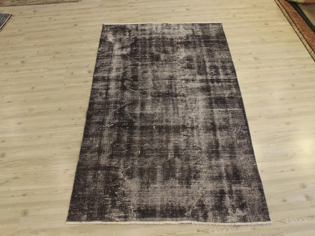 Vintage Handmade Wool Rug — detail view 2, handmade vintage rug