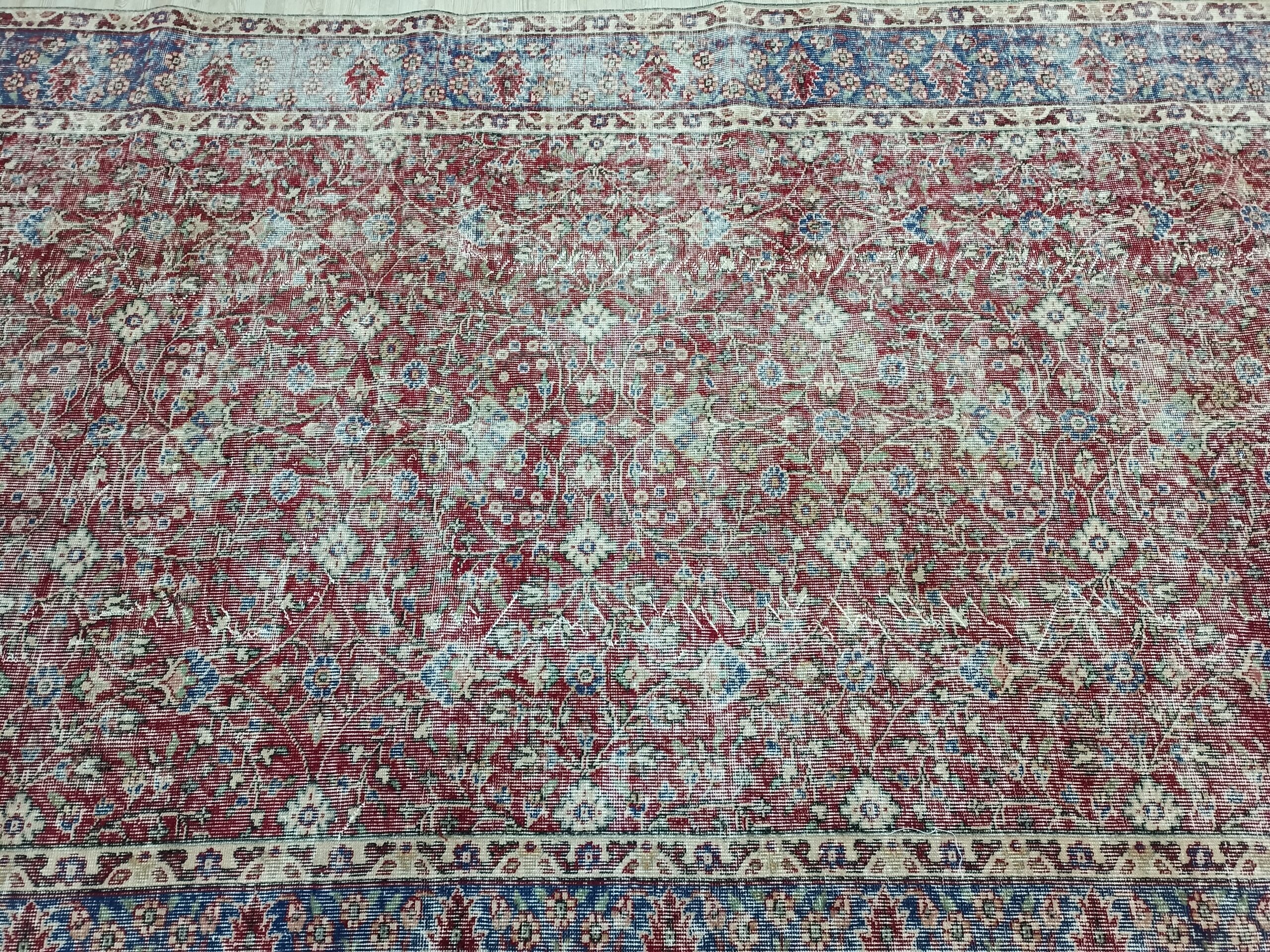 Vintage Natural Wool Rug — detail view 4, vintage vintage rug