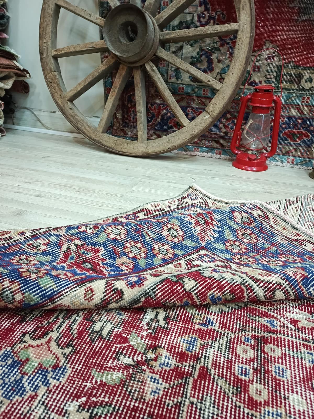Vintage Natural Wool Rug — detail view 5, vintage vintage rug