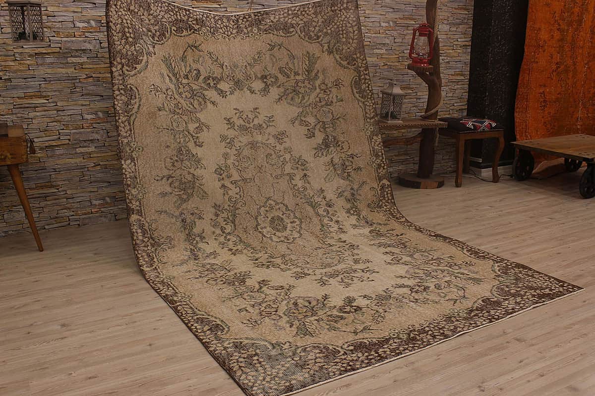 Classic Handwoven Rug, Handmade rug, wool & cotton wool/weave, size 168 × 270 cm, from Manisa, SKU 2422