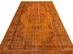 Anatolian Vintage Distressed Hand-Woven Rug in Unique Colors and Patterns, Handmade rug, wool & silk wool/weave, size 168 × 295 cm, from Gaziantep, SKU 9637