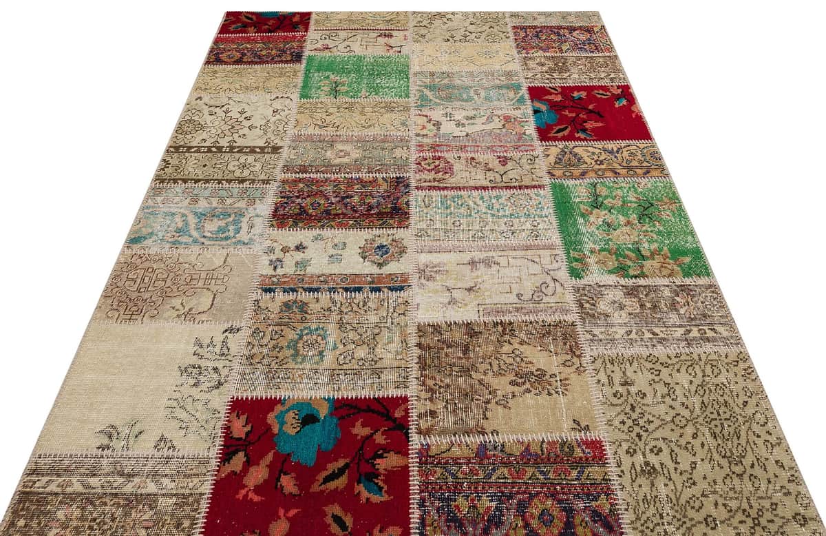 Handmade Antique Wool Rug, Handmade rug, wool, cotton & silk wool/weave, size 160 × 230 cm, from Cappadocia, SKU 6216
