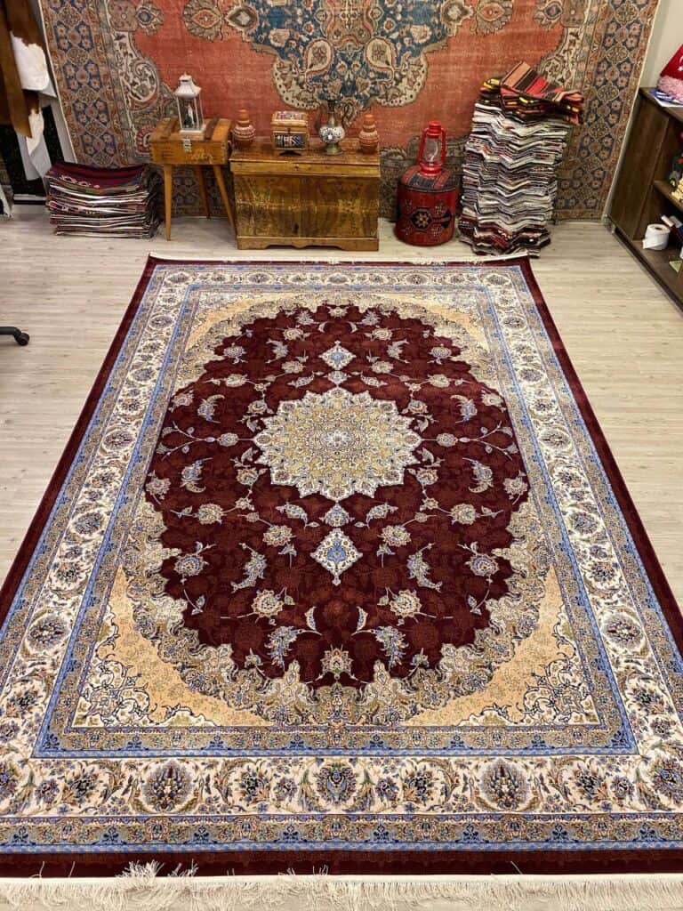 Modern Sumer Rug, Machine rug, cotton wool/weave, size 240 × 340 cm, from Hereke, SKU SM05