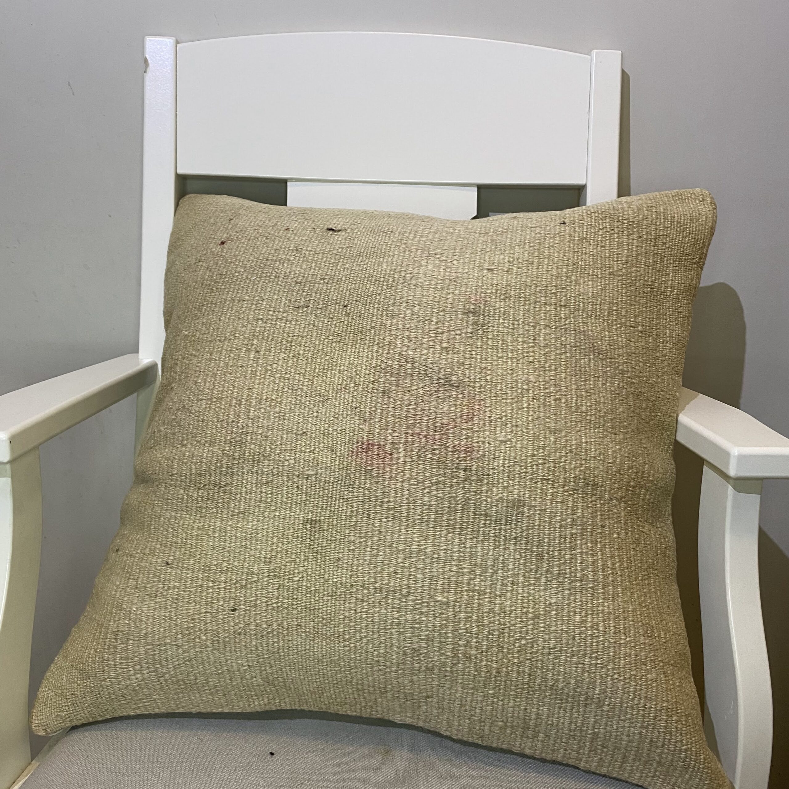 Hand-Woven Pillowcase, Kilim rug, wool wool/weave, size 50 × 50 cm, from Oushak, SKU 300