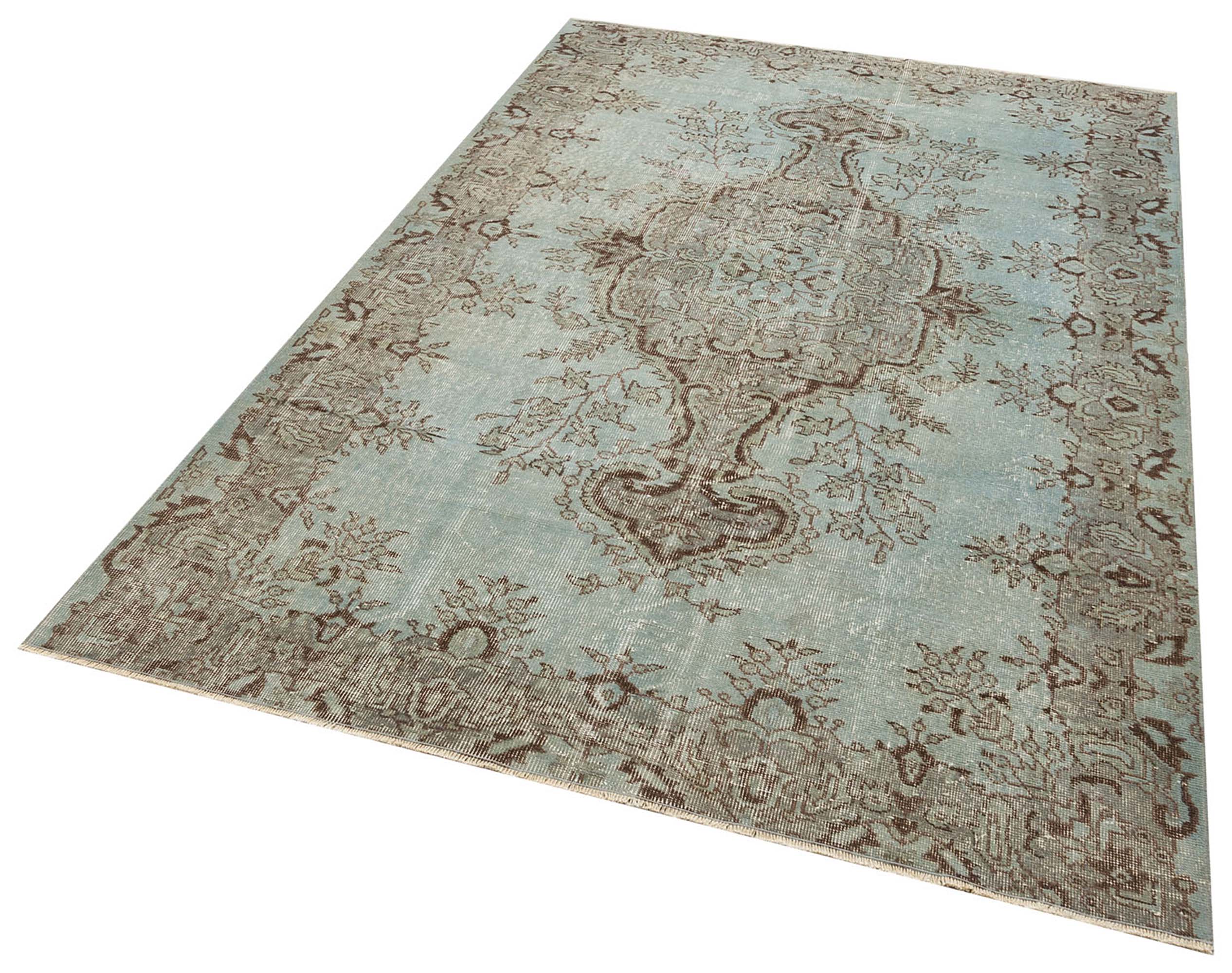 Handwoven Vintage Rug, Handmade rug, wool, cotton & silk wool/weave, size 180 × 261 cm, from Milas, SKU F1335