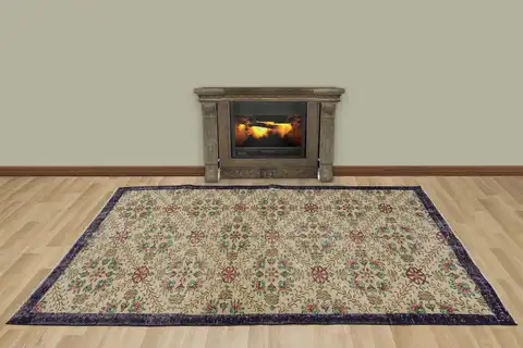 Wool Handmade Antique Rug, Handmade rug, wool & cotton wool/weave, size 158 × 258 cm, from Anatolia, SKU 7442