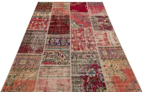 Antique Handwoven Wool Rug, Handmade rug, wool, cotton & silk wool/weave, size 160 × 230 cm, from Bergama, SKU 6213