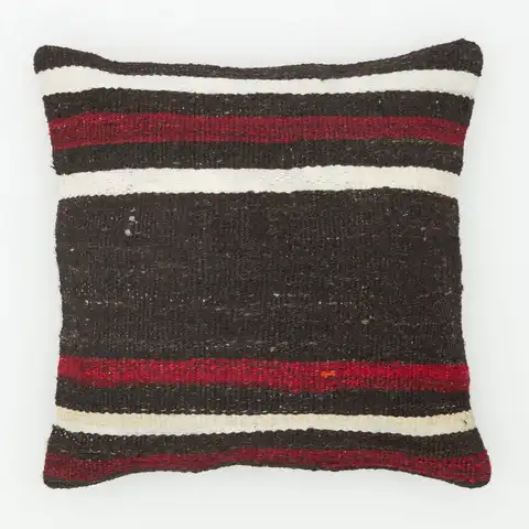 Hand-Woven Pillowcase, Kilim rug, silk wool/weave, size 40 × 40 cm, from Van, SKU 13691